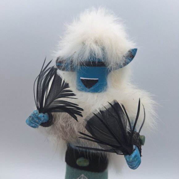 Kachina Doll Handmade Zuni Rain Priest Navajo Indians NativeAmerican Art 7 Inch - Picture 2 of 16